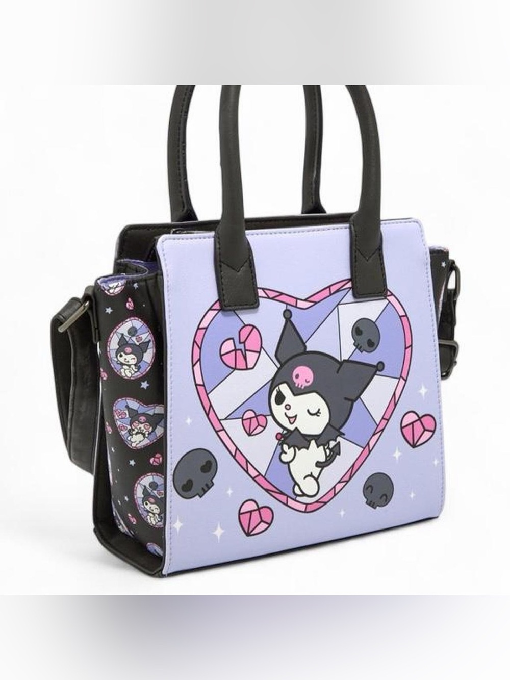 Kuromi Heart Graphic Purse